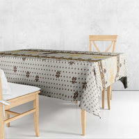 Guinea Pig Christmas Tablecloth with Snowflakes Trees and Reindeer Pattern - Wonder Print Shop