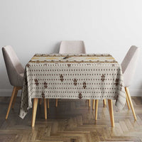 Guinea Pig Christmas Tablecloth with Snowflakes Trees and Reindeer Pattern - Wonder Print Shop