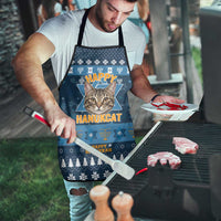 Happy Hanukcat Christmas Design Apron Xmas Holiday Patterns - Wonder Print Shop
