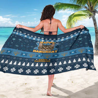 Happy Hanukcat Christmas Design Sarong Xmas Holiday Patterns - Wonder Print Shop