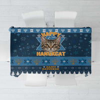 Happy Hanukcat Christmas Design Tablecloth Xmas Holiday Patterns - Wonder Print Shop