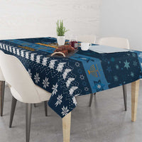 Happy Hanukcat Christmas Design Tablecloth Xmas Holiday Patterns - Wonder Print Shop