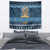 Happy Hanukcat Christmas Design Tapestry Xmas Holiday Patterns - Wonder Print Shop