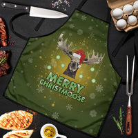 Merry ChristMoose Christmas Apron Xmas Holiday Patterns - Wonder Print Shop