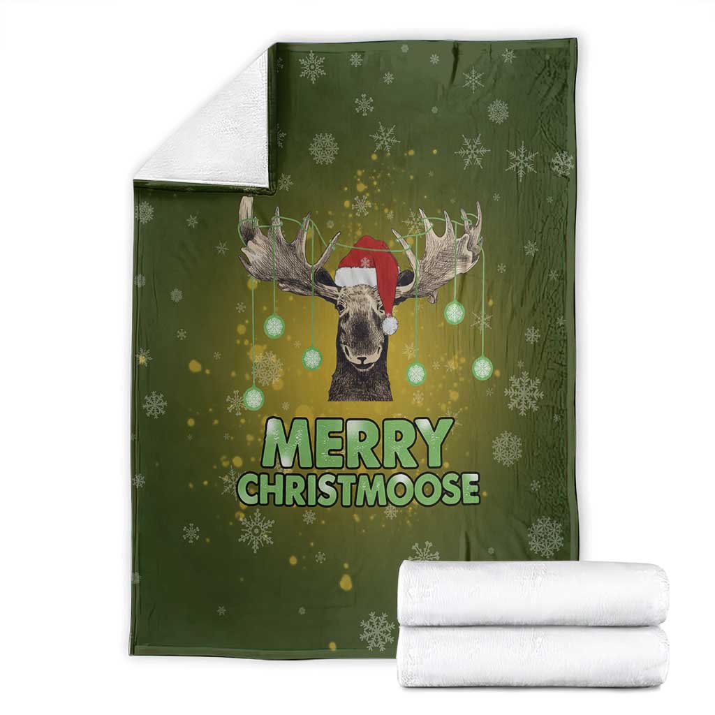 Merry ChristMoose Christmas Blanket Xmas Holiday Patterns - Wonder Print Shop