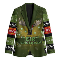 Merry ChristMoose Christmas Blazer Xmas Holiday Patterns - Wonder Print Shop