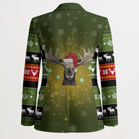 Merry ChristMoose Christmas Blazer Xmas Holiday Patterns - Wonder Print Shop