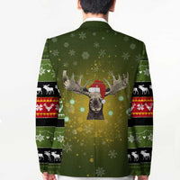 Merry ChristMoose Christmas Blazer Xmas Holiday Patterns - Wonder Print Shop