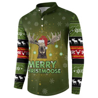 Merry ChristMoose Christmas Button Sweatshirt Xmas Holiday Patterns - Wonder Print Shop