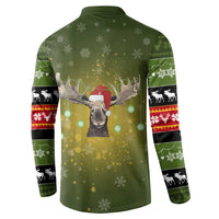 Merry ChristMoose Christmas Button Sweatshirt Xmas Holiday Patterns - Wonder Print Shop