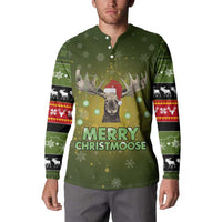 Merry ChristMoose Christmas Button Sweatshirt Xmas Holiday Patterns - Wonder Print Shop