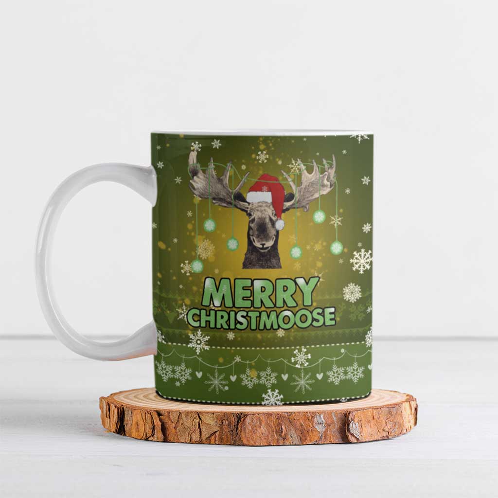 Merry ChristMoose Christmas Ceramic Mug Xmas Holiday Patterns - Wonder Print Shop