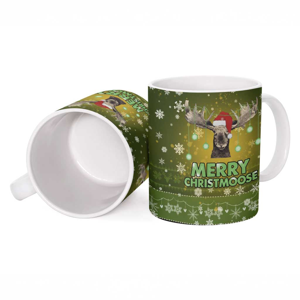 Merry ChristMoose Christmas Ceramic Mug Xmas Holiday Patterns - Wonder Print Shop