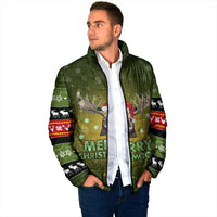 Merry ChristMoose Christmas Padded Jacket Xmas Holiday Patterns - Wonder Print Shop