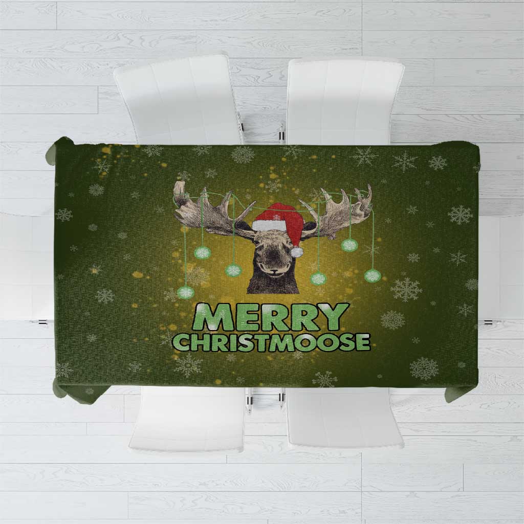 Merry ChristMoose Christmas Tablecloth Xmas Holiday Patterns - Wonder Print Shop