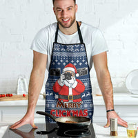 Merry Clickmas Christmas Apron Xmas Holiday Patterns - Wonder Print Shop