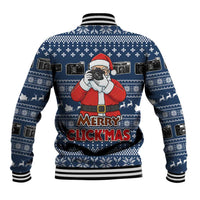 Merry Clickmas Christmas Baseball Jacket Xmas Holiday Patterns - Wonder Print Shop