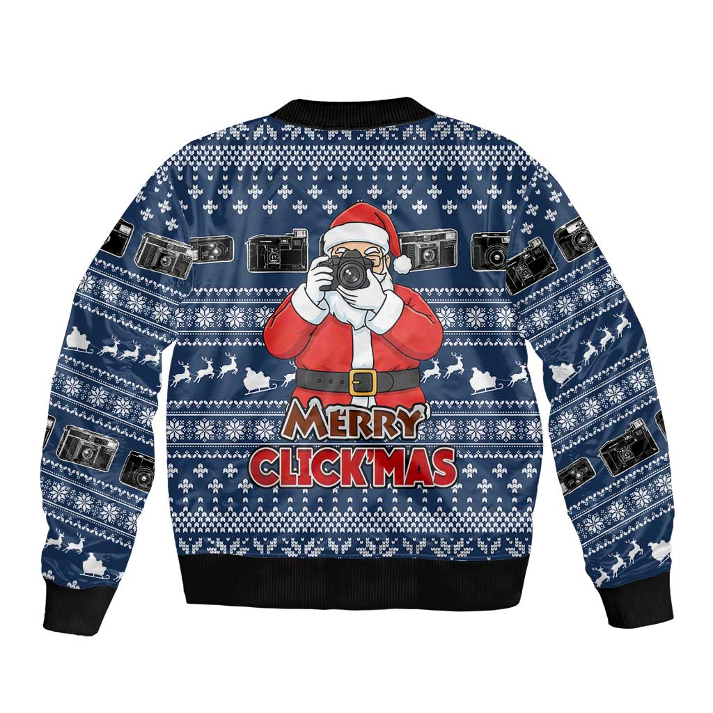 Merry Clickmas Christmas Bomber Jacket Xmas Holiday Patterns - Wonder Print Shop