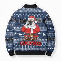 Merry Clickmas Christmas Bomber Puffer Jacket Xmas Holiday Patterns - Wonder Print Shop