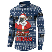 Merry Clickmas Christmas Button Sweatshirt Xmas Holiday Patterns - Wonder Print Shop