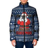 Merry Clickmas Christmas Padded Jacket Xmas Holiday Patterns - Wonder Print Shop
