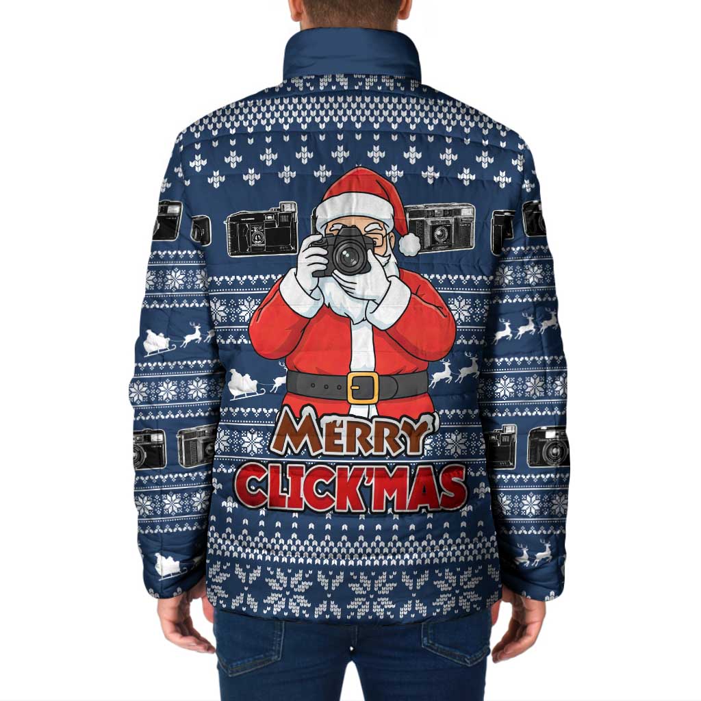 Merry Clickmas Christmas Padded Jacket Xmas Holiday Patterns - Wonder Print Shop