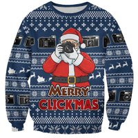 Merry Clickmas Christmas Sweatshirt Xmas Holiday Patterns - Wonder Print Shop