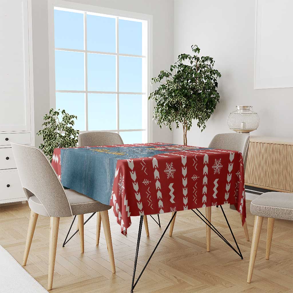 Ho Ho Hold My Beer Santa Christmas Design Tablecloth Xmas Holiday Patterns - Wonder Print Shop
