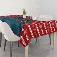 Ho Ho Hold My Beer Santa Christmas Design Tablecloth Xmas Holiday Patterns - Wonder Print Shop