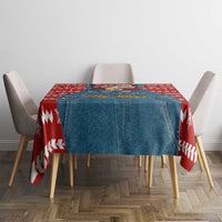Ho Ho Hold My Beer Santa Christmas Design Tablecloth Xmas Holiday Patterns - Wonder Print Shop