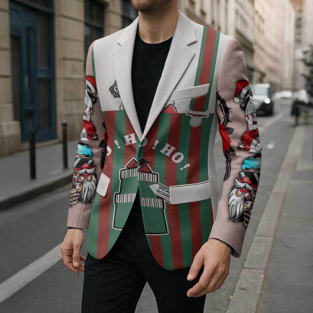 Stay With My Pig Christmas Christmas Blazer Xmas Holiday Patterns - Wonder Print Shop