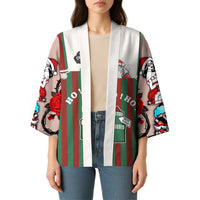 Stay With My Pig Christmas Christmas Kimono Xmas Holiday Patterns - Wonder Print Shop