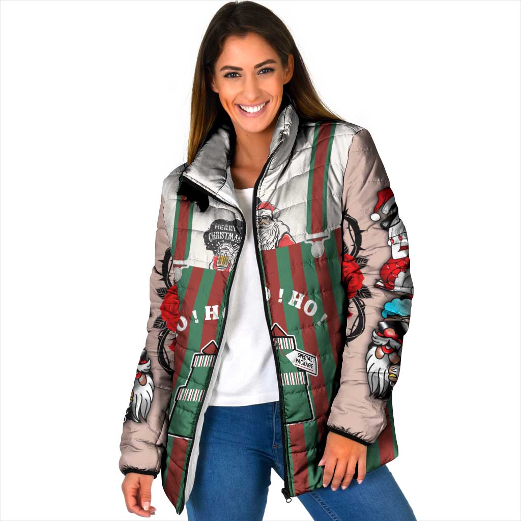 Stay With My Pig Christmas Christmas Padded Jacket Xmas Holiday Patterns - Wonder Print Shop