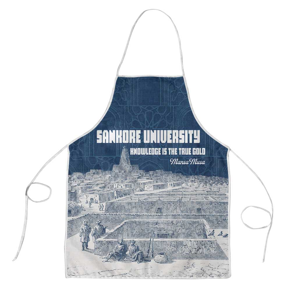 Mansa Musa Sankore University Apron Knowledge is the True Gold - African Scholarly Legacy - Wonder Print Shop