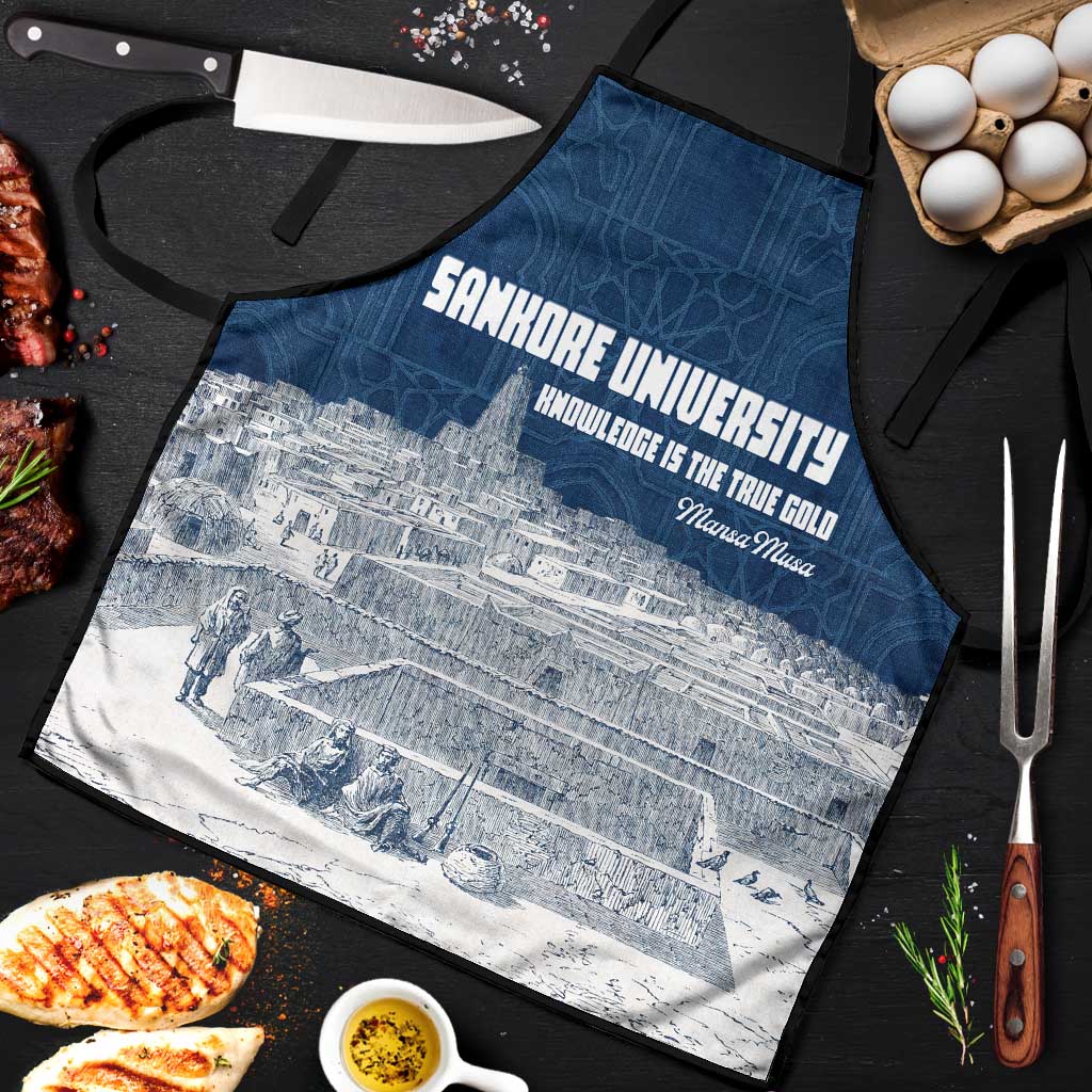 Mansa Musa Sankore University Apron Knowledge is the True Gold - African Scholarly Legacy - Wonder Print Shop