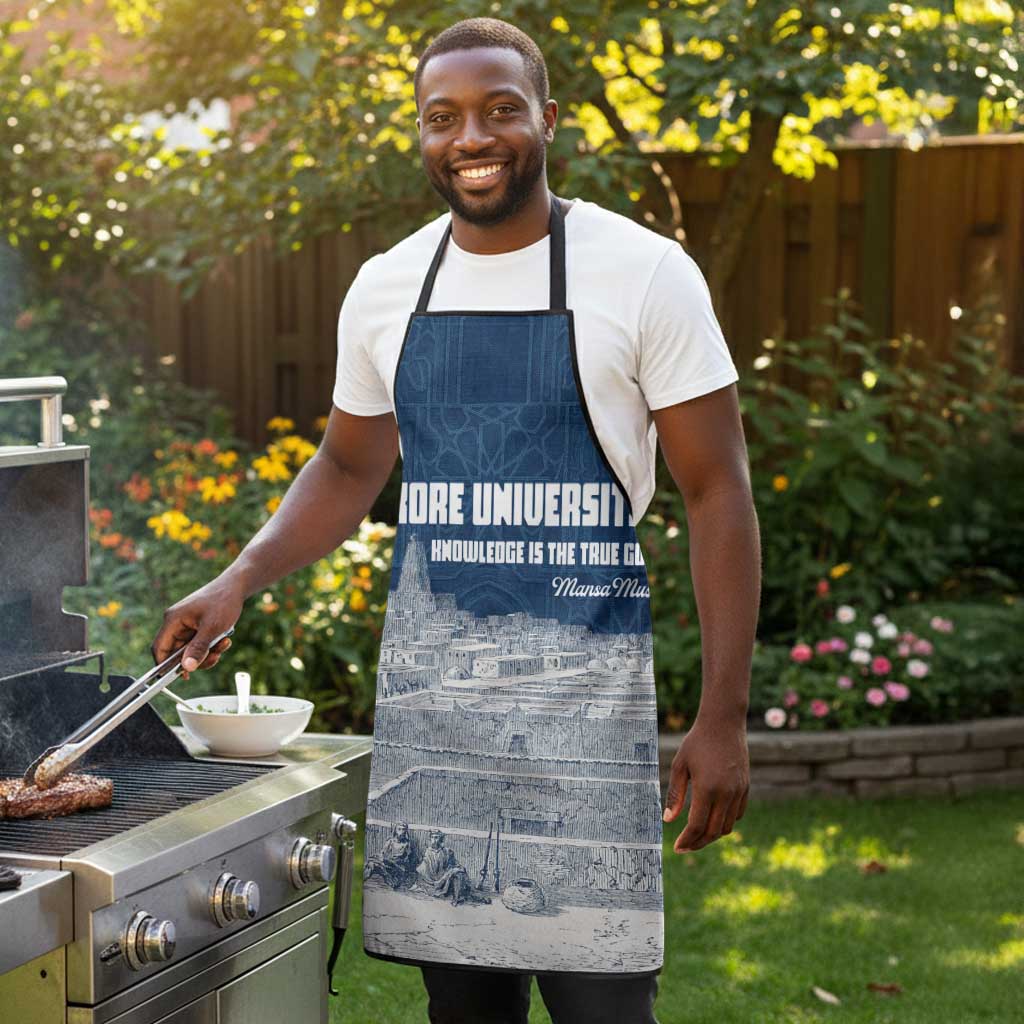 Mansa Musa Sankore University Apron Knowledge is the True Gold - African Scholarly Legacy - Wonder Print Shop