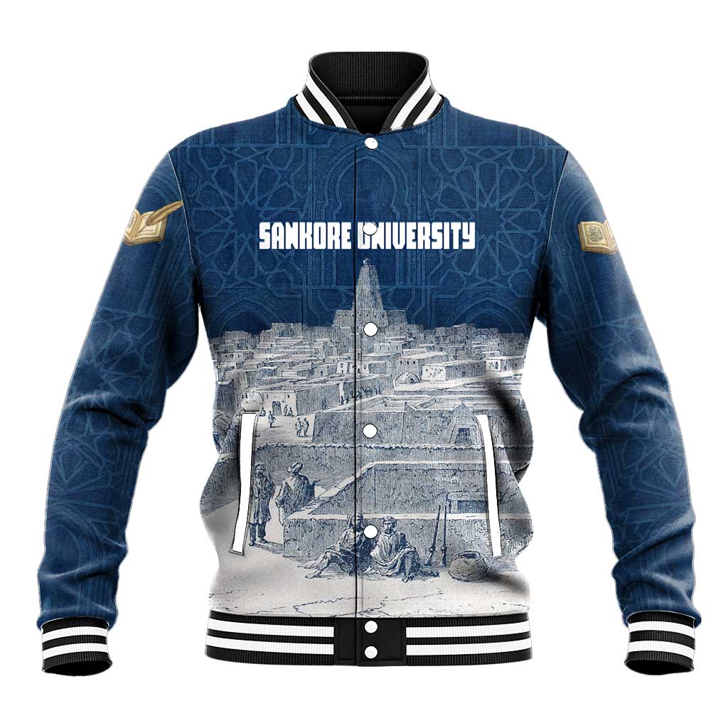 Mansa Musa Sankore University Baseball Jacket Knowledge is the True Gold - African Scholarly Legacy - Wonder Print Shop