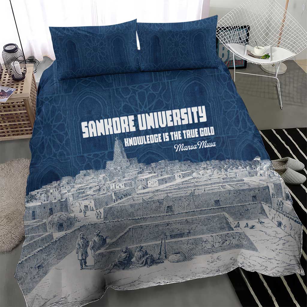 Mansa Musa Sankore University Bedding Set Knowledge is the True Gold - African Scholarly Legacy - Wonder Print Shop