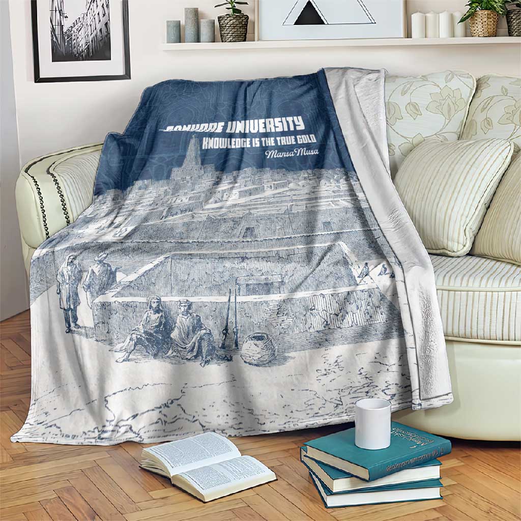 Mansa Musa Sankore University Blanket Knowledge is the True Gold - African Scholarly Legacy - Wonder Print Shop