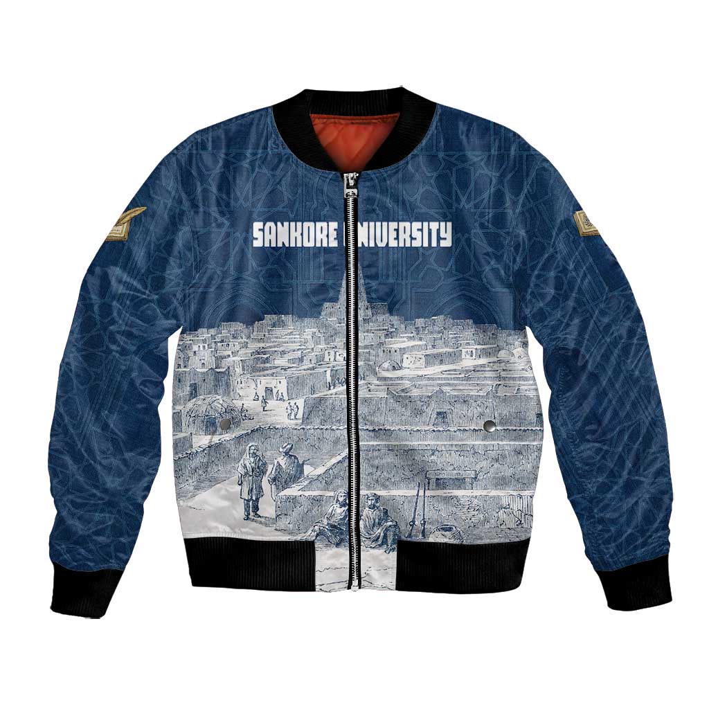 Mansa Musa Sankore University Bomber Jacket Knowledge is the True Gold - African Scholarly Legacy - Wonder Print Shop
