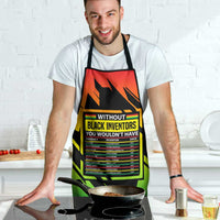 Without Black Inventors Educational List Apron Black History Month African