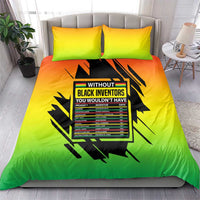 Without Black Inventors Educational List Bedding Set Black History Month African