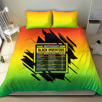 Without Black Inventors Educational List Bedding Set Black History Month African