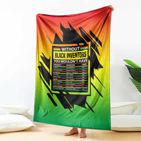 Without Black Inventors Educational List Blanket Black History Month African