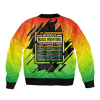 Without Black Inventors Educational List Bomber Jacket Black History Month African