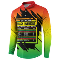 Without Black Inventors Educational List Button Sweatshirt Black History Month African