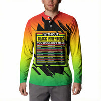 Without Black Inventors Educational List Button Sweatshirt Black History Month African
