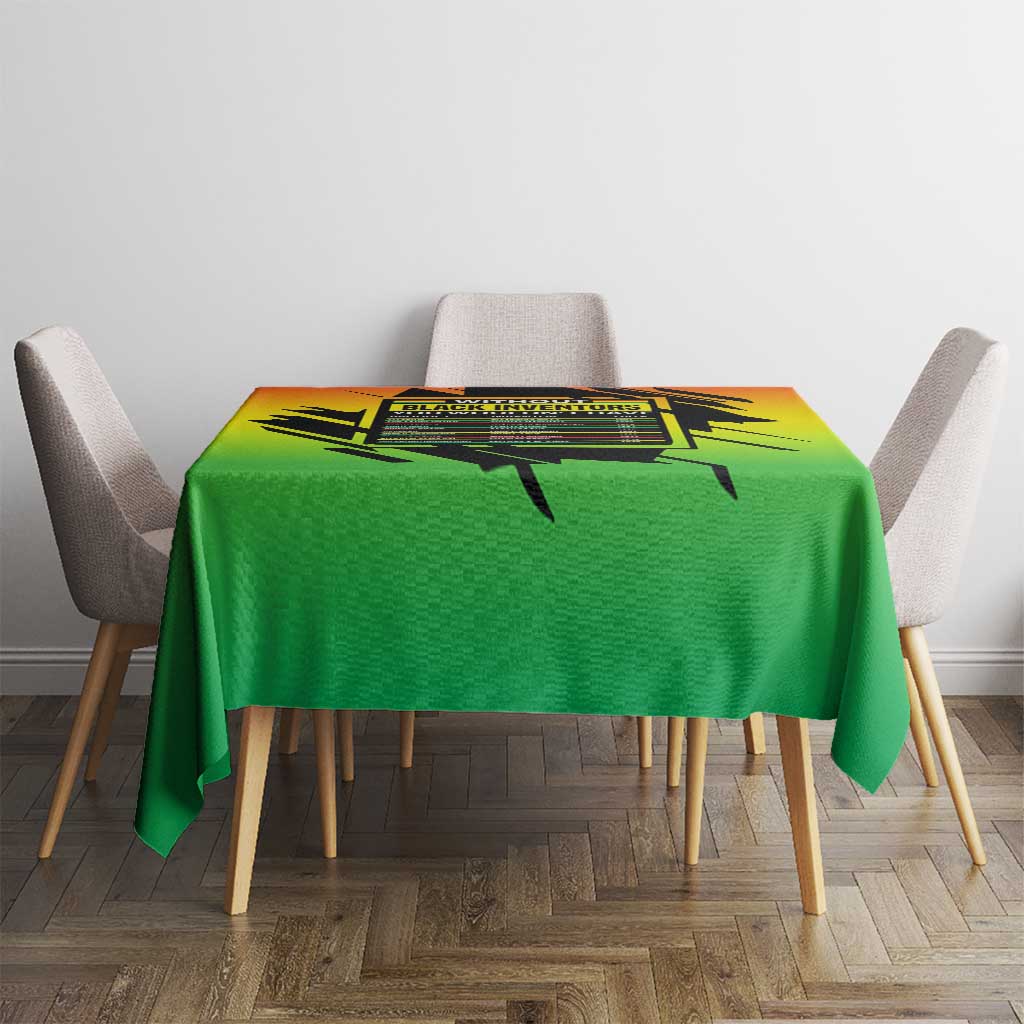 Without Black Inventors Educational List Tablecloth Black History Month African