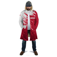 I Stand With Greenland Polar Bear Cloak with Splattered Flag Pattern