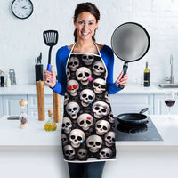 Emoji Skulls Apron Moodboard of the Dead